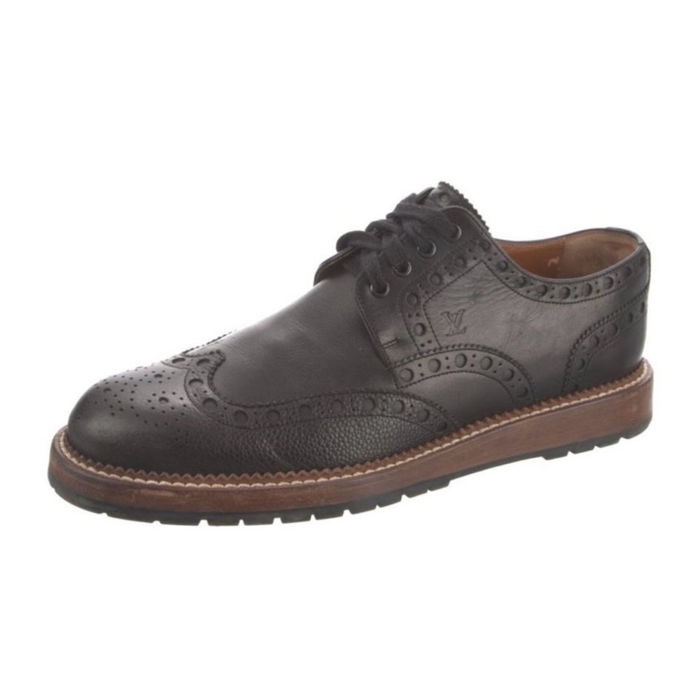 Louis Vuitton Black Leather Oxfords - Picture 2 of 6